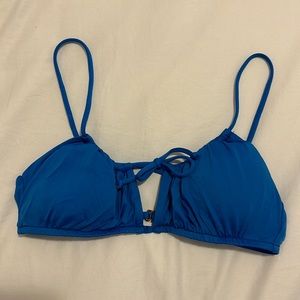 Blue bikini top